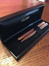 Schreibset vergoldet Marke