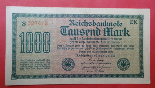 Reichsbanknote 1000 mark - 1000,