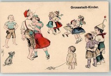 10678510 - Grossstadt Kinder Barfuss Zigarette Tanz Maus Hund Scheuermann, W.