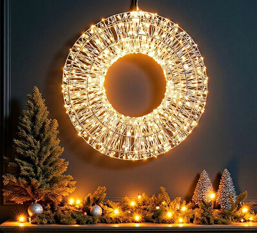 Led weihnachtskranz cm - 45,