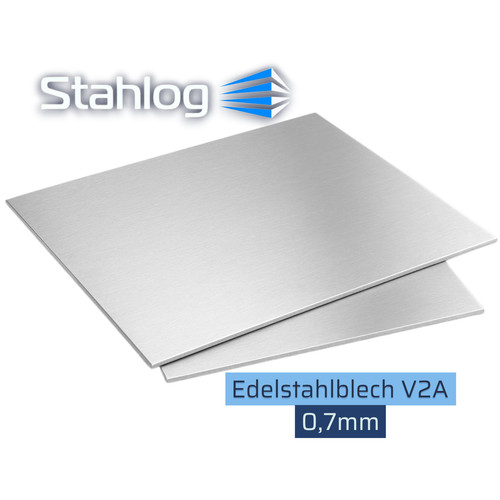 Edelstahlblech 7mm v2a - edelstahlblech, 0,7mm