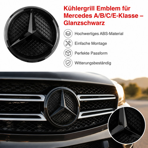 Glänz schwarz kühlergrill - glänz,