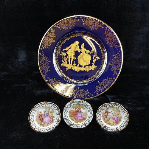 Limoges königsblaue glasur - königsblaue,