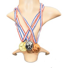 3 X Goldmedaille / Sieger Medaille für Sport / Kindergeburtstag Winner Preis JGA