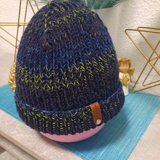 Selbstgestrickte Herren Mütze Aus Wollmischung