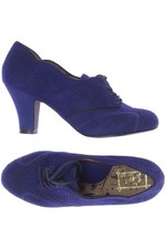 Miss L Fire Halbschuh Damen Slipper feste Schuhe Gr. EU 39 Leder Blau #443ehw8