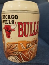 Chicago Bulls - Bierkrug - Handbemalt - SPORTSTEINS-Limitiert No:2359-RRR
