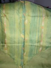 3 Bistro/Scheibengardinen, grün m.Muster  2x ca. 105 cm hoch x 60 cm breit,1x150