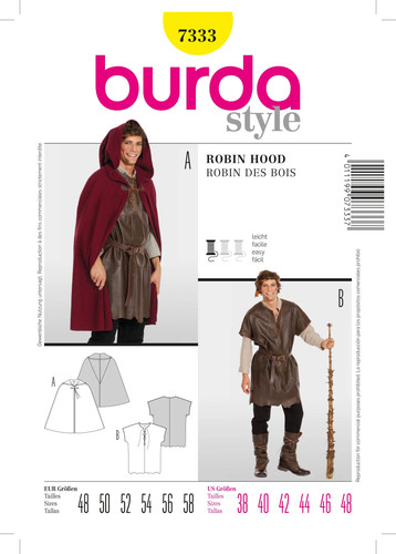 Burda style robin hood kostüm - robin,