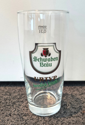 Neu schwaben bräu bierglas - neu,