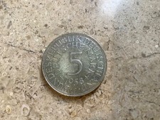 5 DM Silberadler 1958 J Sehr Schön  / Nr.3