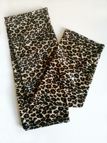 Leopard design schal kunstfell - leopard,