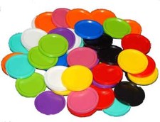 10 Einkaufswagenchips Bunt