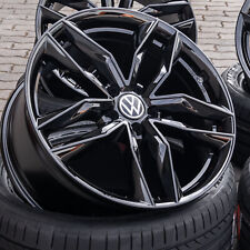 19 Zoll Alufelgen DM05 für VW Tiguan 1 5N T Roc Touran 1T 1T3 ABE 57,1 Schwarz