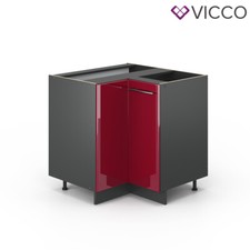 Eckunterschrank Küchenschrank Küchenmöbel Küchenzeile Fame-Line 87 cm Vicco