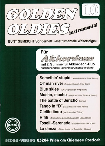 Akkordeon noten golden - akkordeon, :