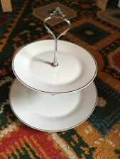 Etagere 2-stöckig Porzellan rund Snackregal Servierständer Gebäck Hochzeit