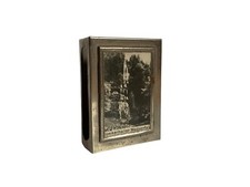 Romkerhaller Wasserfall Vintage Streichholzschachtel Halterung Metall Antiquität