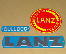 Haubenschild Emblem Ahrenkranz + Lanz + Bulldog für 1616 2016 2416 2816 Traktor