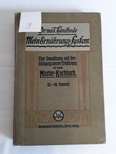 altes Buch Muster  Kochbuch Mein Ernährungssystem Hindhede Ernährung Rezepte 