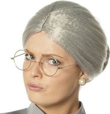 OMA PERÜCKE MIT DUTT GRAU