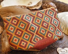 Kork Geldbeutel Kosmetiktasche Beutel Vegan Naturkork Bunt Bedruckt Portemonnaie