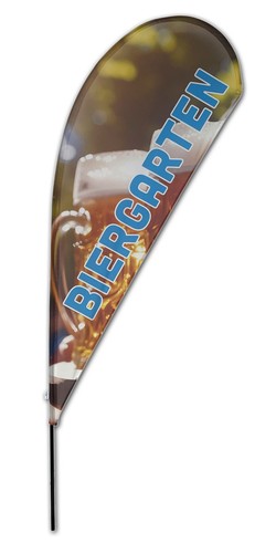 Biergarten beachflag tropfen - biergarten,