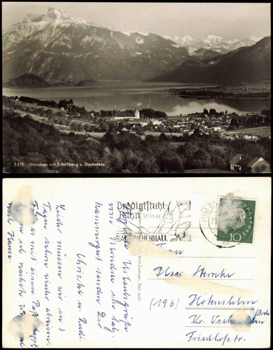 Ansichtskarte mondsee - ansichtskarte,