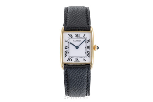 Cartier tank arrondie 18k gold - cartier,