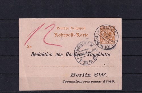 K781 deutsches reich rohrpost - deutsches,