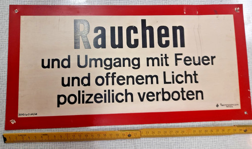 Original ddr schild - aus,