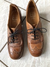 Klassische Moma Halbschuhe in Cognac Budapester, Größe 39