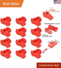 12 Stück rote Notfallpfeife