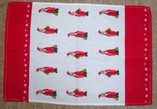 Geschirrtuch Triolino Baumwolle bedruckt Weihnachtsmänner rot weiß ca. 66 x46 cm