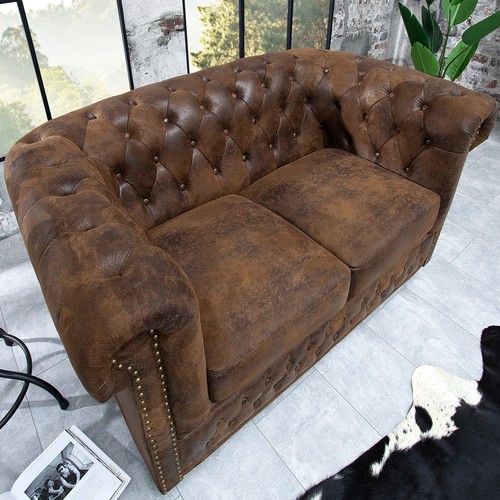 Chesterfield sitzer sofa - chesterfield, 2-sitzer