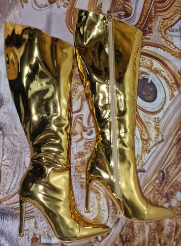 Luxus stiefel gold - 39,