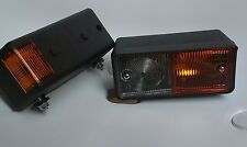 2 x Positionsleuchte mit Blinklicht Traktor Schlepper Oldtimer mit Glühbirnen