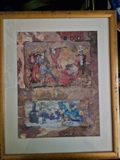 Claus Schenk Poster Kunstdruck Bild gerahmt top zustand 