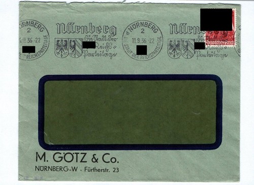 Brief nürnberg stadt der - brief,