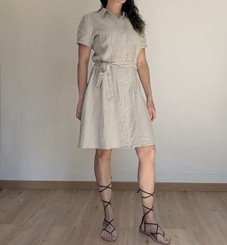 Shirtkleid 100 leinen - shirtkleid,