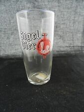 Sigel Bier Bierglas Höhe ca. 12,3 cm ohne Eichung tadellose Erhaltung