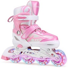 Inline Skates für Kinder Mädchen Verstellbar Inliner Skates Rollschuhe für Ki...