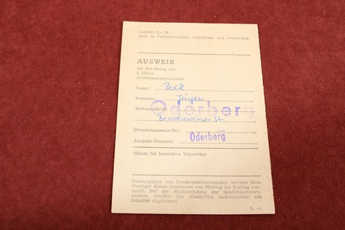 Ausweis für den - , 3