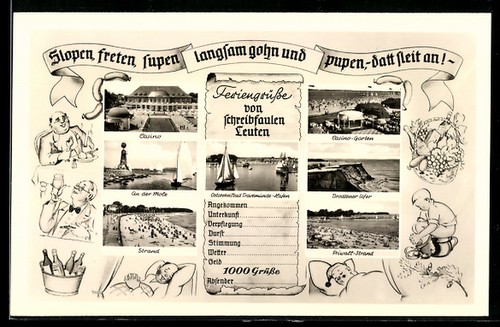 Ansichtskarte travemünde - ansichtskarte,