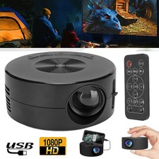 Mini LED Projektor 1080P Full HD Videoprojektor Tragbar Heimkino-Filmprojektor