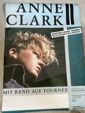 ANNE CLARK -  POSTER PLAKAT ca. 58 x 84 cm  - von 1989 ? - Gebraucht