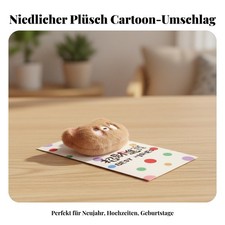 Plüsch 3D-Rotumschlag