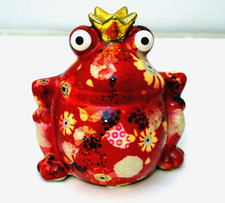 Spardose, Frosch mit Krone, Keramik, Geschenkidee