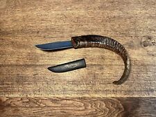 Griechisches Hirten-Messer Kreta Horngriff  Widder-Horn Edelstahl-Klinge 11,90cm