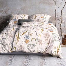 Bettwäsche Irisette Biber Koala 8425-90 natur grün Gräser 135x200